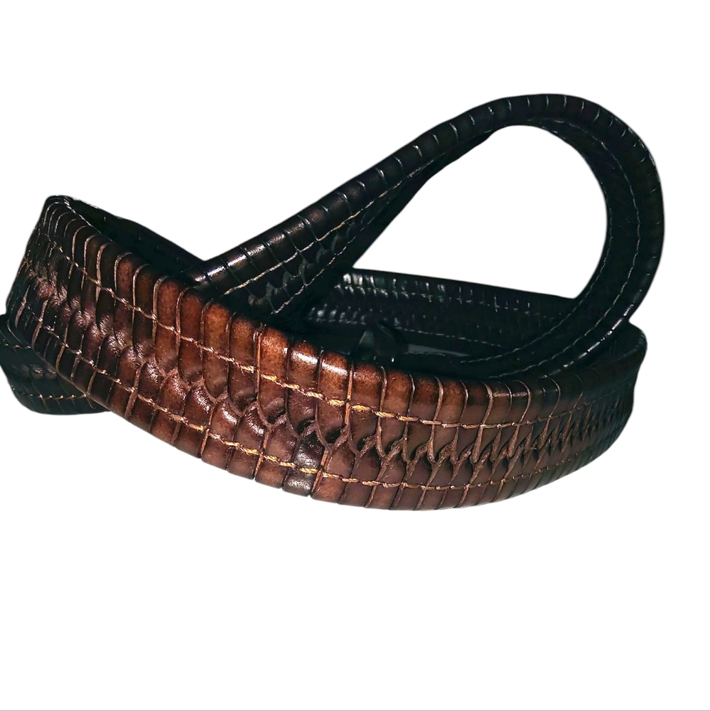 Daniel Cremieux Woven Leather Belt Men's size 34 - Picture 12 of 12